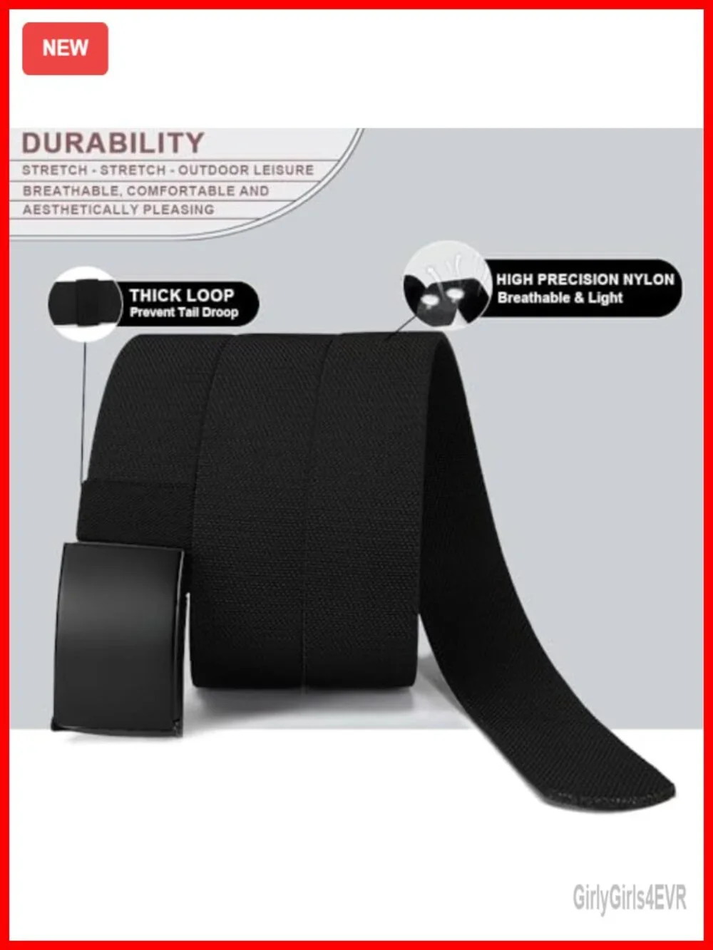 Canvas Elastic Belt with Military Buckle and Bottle Opener, Cut to Fit